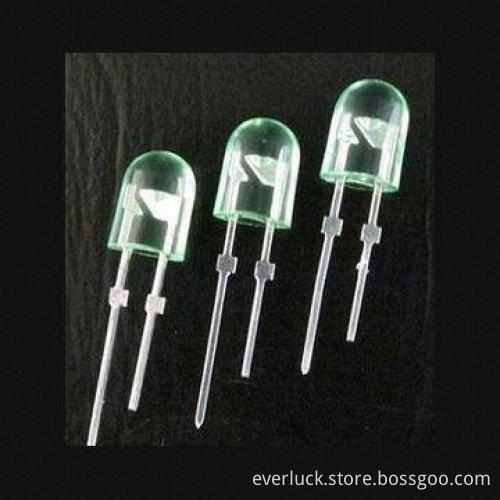Oval DIP LED Diode Lamps with White Emitting Color, Sized 4.6 x 5.7 x 7.6mm
